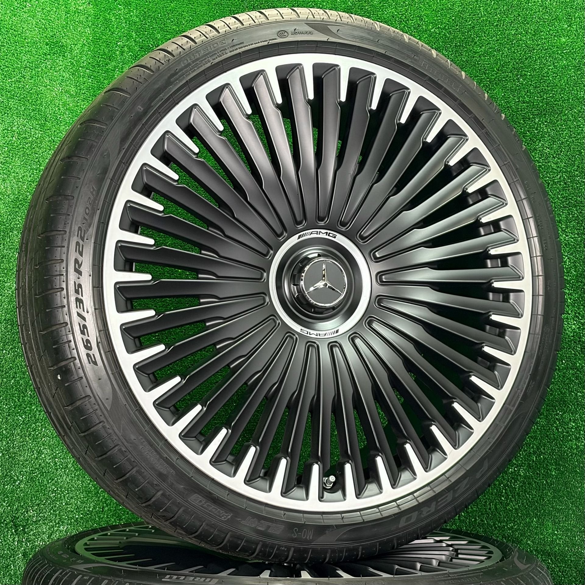 Originele 22 inch Mercedes AMG velgen met banden EQS V297, Gebruikt, -, 265 mm, -