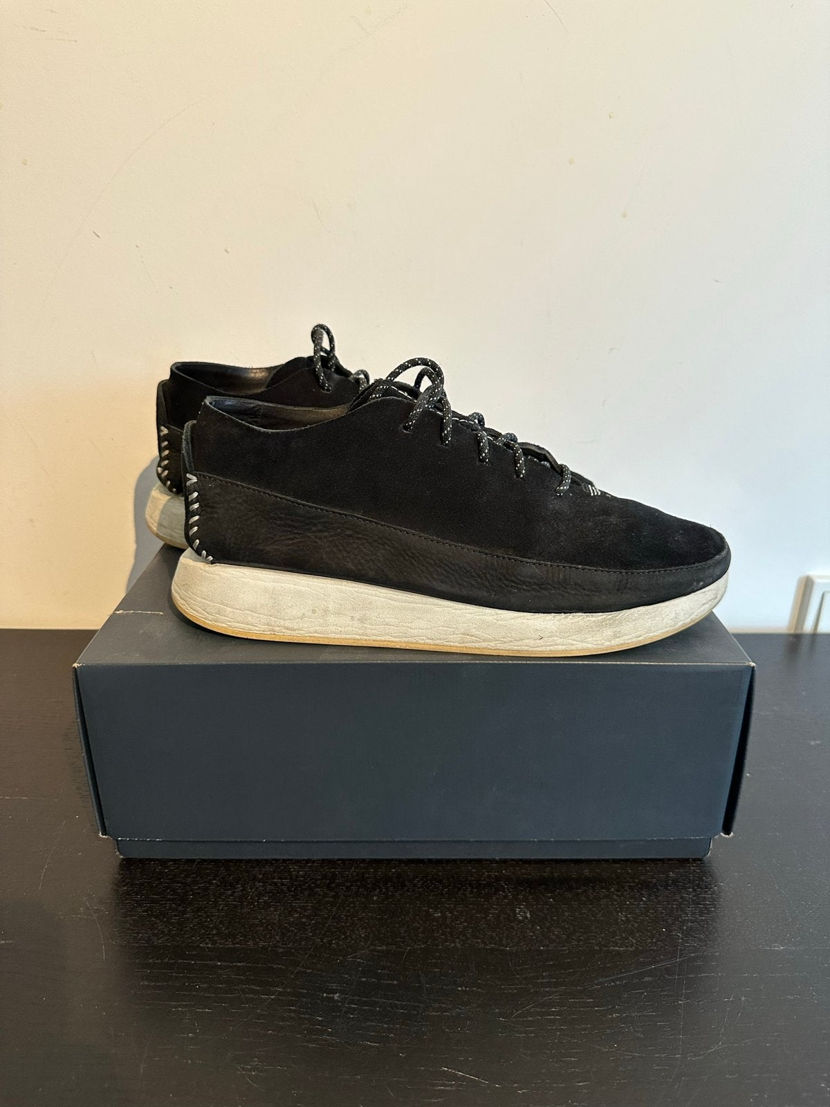 Clarks Originals Kiowa Sport Heren Sneakers Maat 45 Zwart, Ophalen of Verzenden, Gedragen, Zwart, Sneakers of Gympen