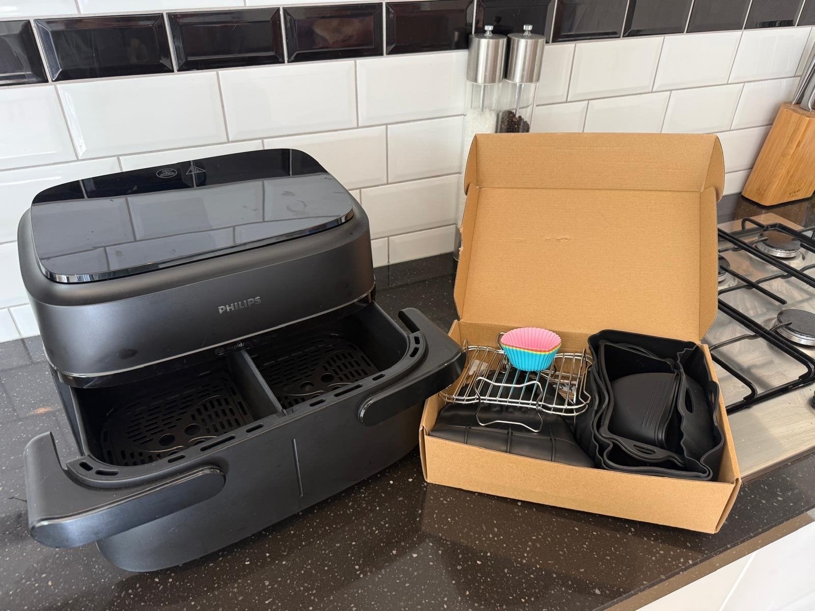 Philips Airfryer XXL en extra tools, Ophalen, Zo goed als nieuw, Airfryer XXL, 1500 gram of meer
