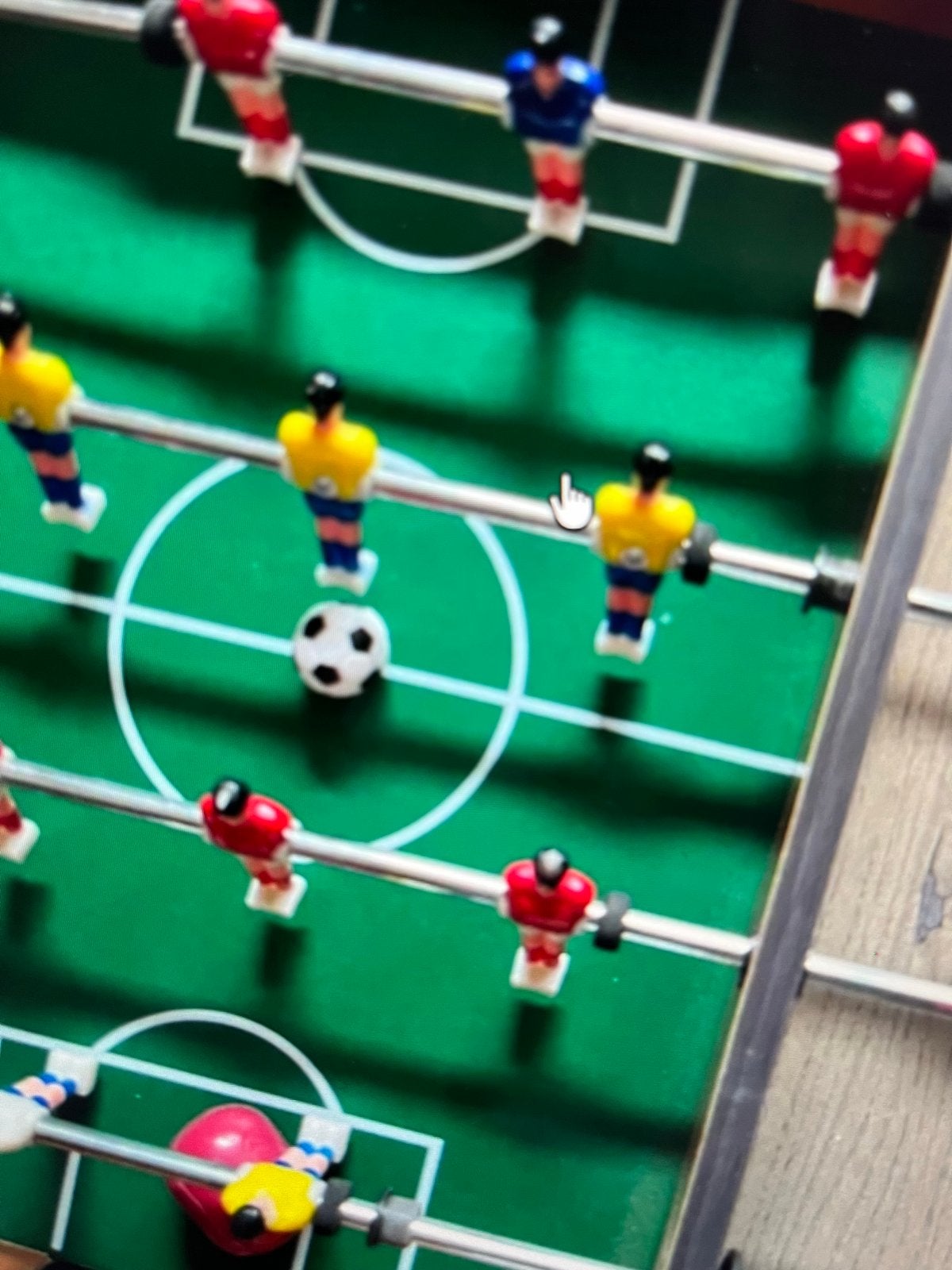 Mini tafelvoetbalspel - Compact en draagbaar, Ophalen of Verzenden, Gebruikt