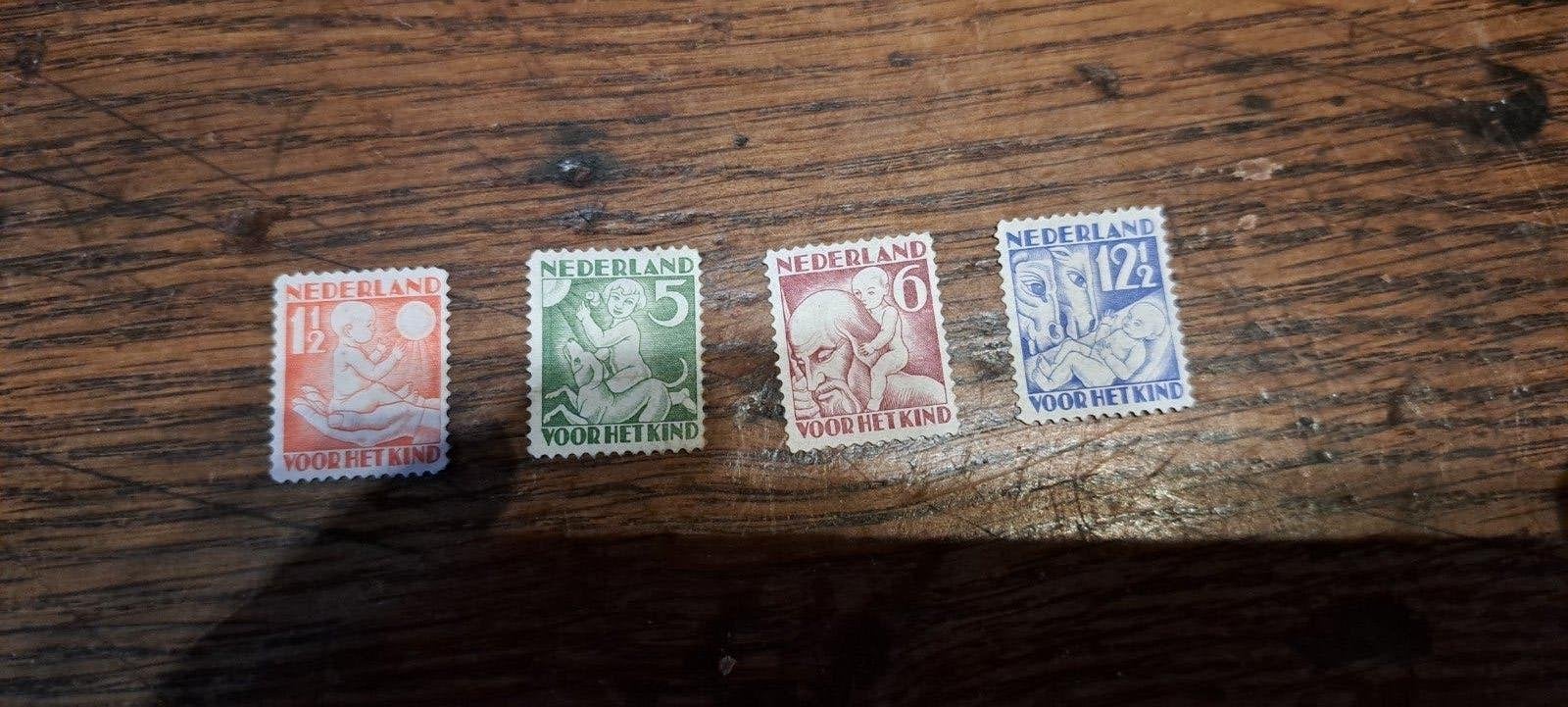 Nederland ongebruikt  232 / 235, Postzegels en Munten, Postzegels | Nederland, Ophalen of Verzenden, T/m 1940