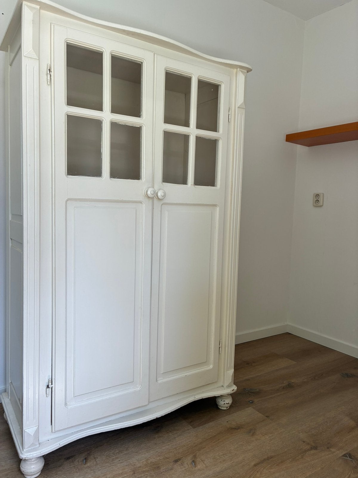 Witte meidenkast met 4 legplanken, Ophalen, Gebruikt, 50 tot 100 cm, 150 tot 200 cm
