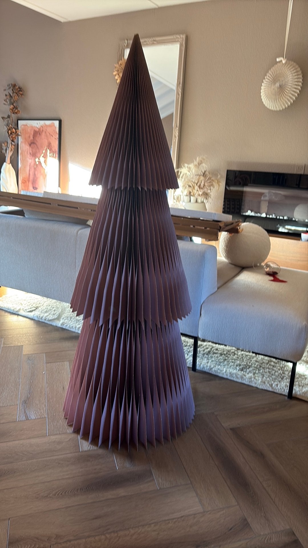 Kerstboom design papier, Ophalen, Gebruikt