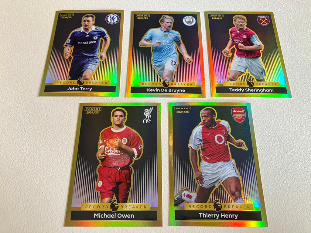 Panini Premier League 2025 - Record Breakers, Ophalen of Verzenden, Zo goed als nieuw