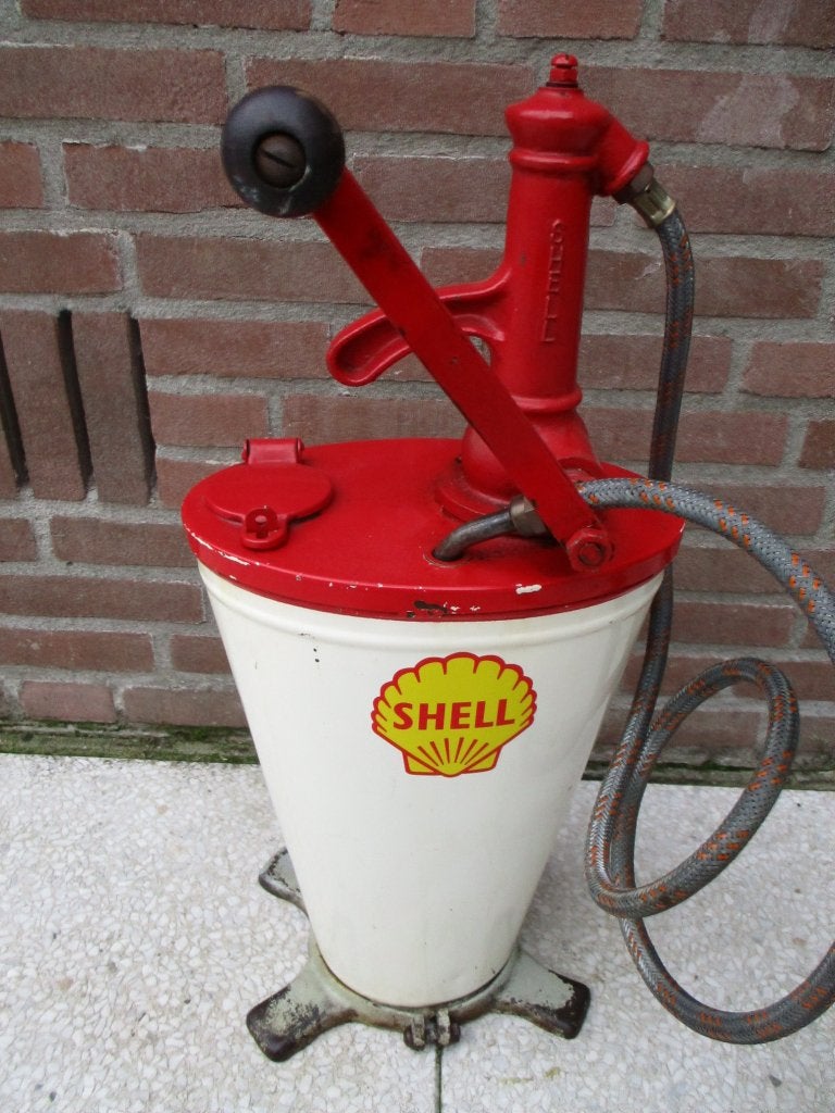 Shell oliepomp , 50/60 jaren., Verzamelen, Merken en Reclamevoorwerpen, Ophalen, Zo goed als nieuw, Overige typen