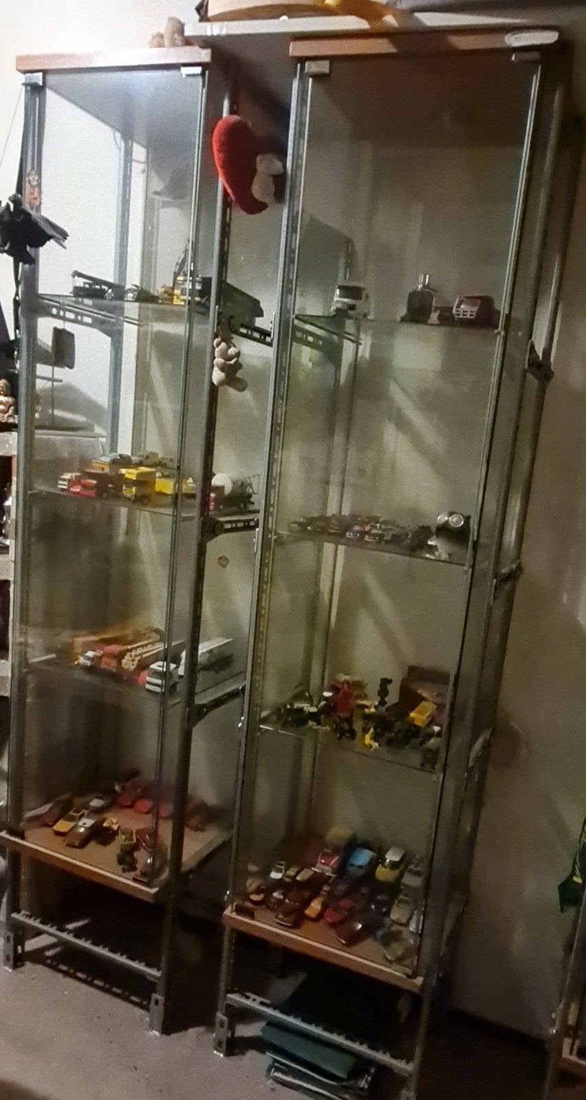 3 Vitrinekasten - Ideaal voor verzamelaars, Huis en Inrichting, Ophalen, Minder dan 50 cm, 200 cm of meer, Glas
