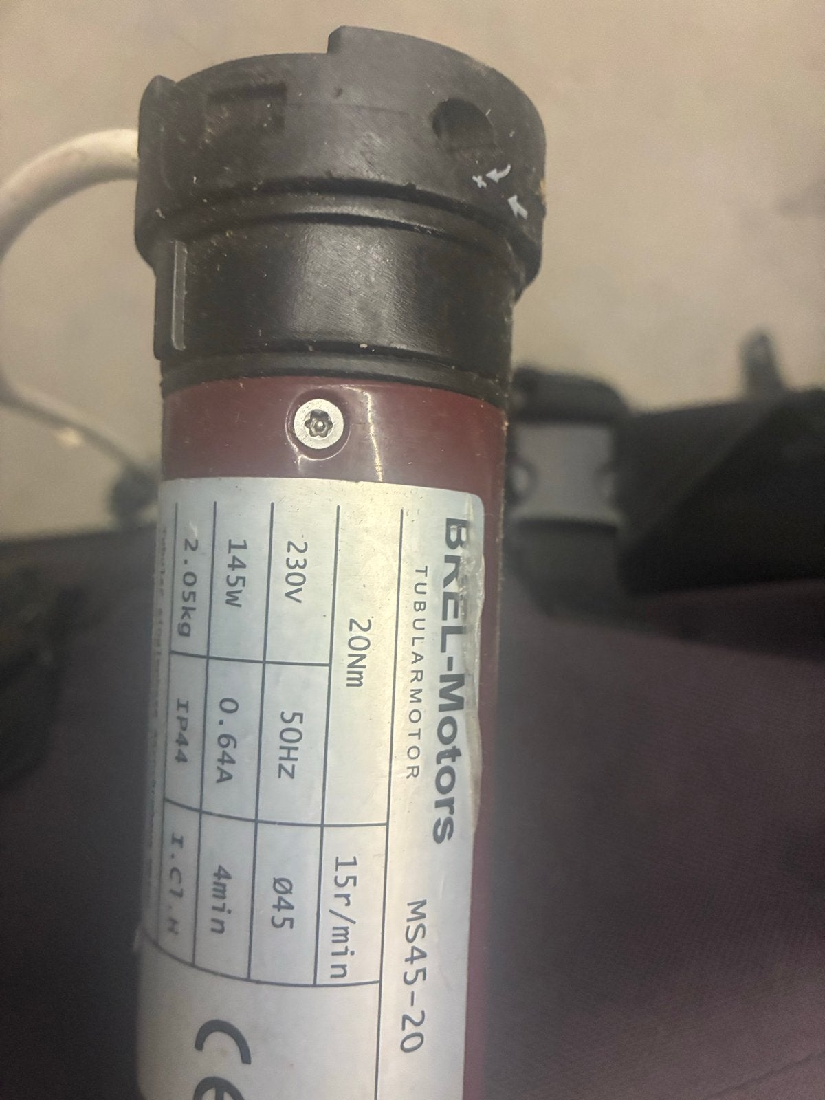 BREL-Motors MS45-20 Buis Motor Rolluik Zonwering, Ophalen, Gebruikt, Overige kleuren, Minder dan 100 cm
