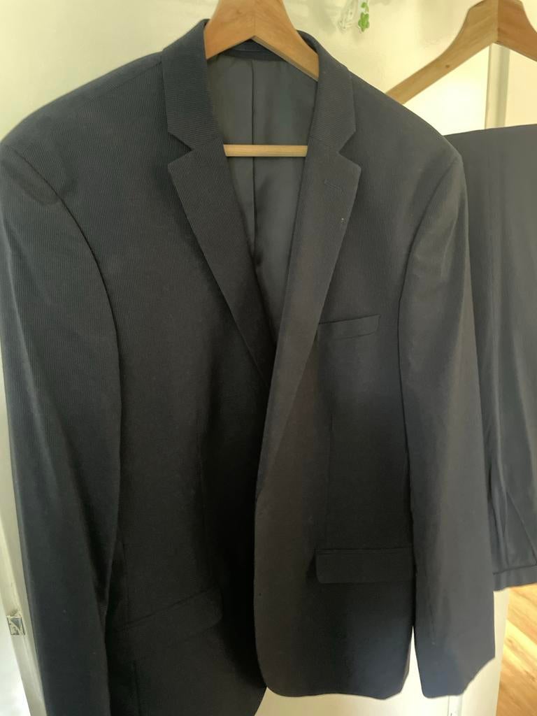 Donkerblauw C&A Slim Fit Herenpak - Jasje 50, Pantalon 106, Kleding | Heren, Kostuums en Colberts, Ophalen of Verzenden, Gedragen