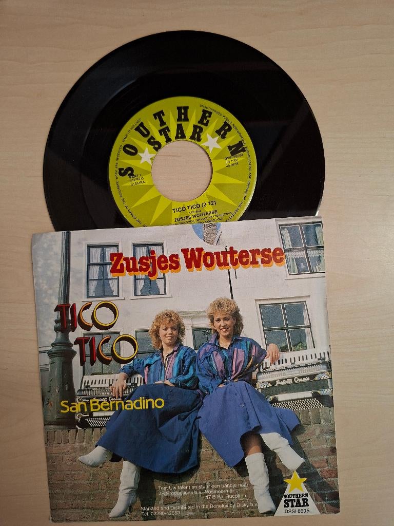 Zusjes Wouiterse - Tico tico, Ophalen of Verzenden, Gebruikt, 7 inch, Levenslied of Smartlap