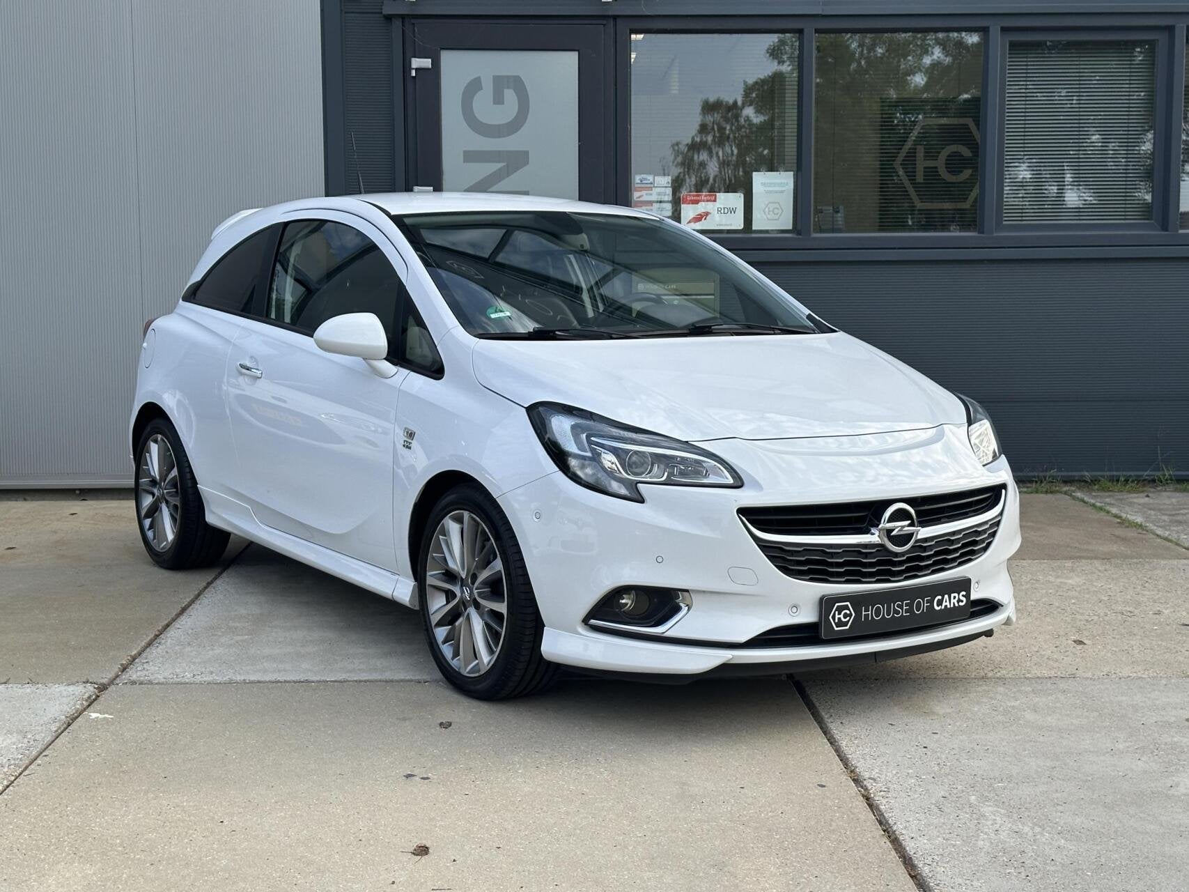 Opel Corsa 1.0 Turbo Cosmo OPC-Line Clima Cruise Xenon NAP, 1063 kg, Gebruikt, Leder en Stof, Origineel Nederlands