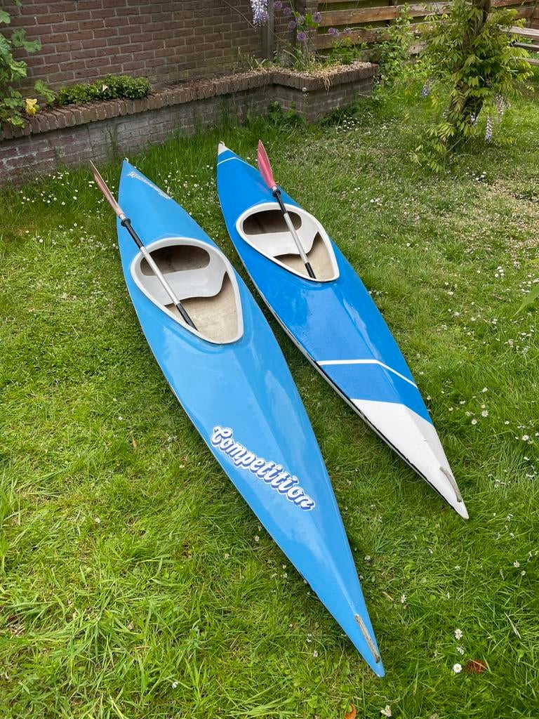 2x Kajak Kano’s, Watersport en Boten, Kano's, Ophalen, Gebruikt, Eén persoon, Met peddels