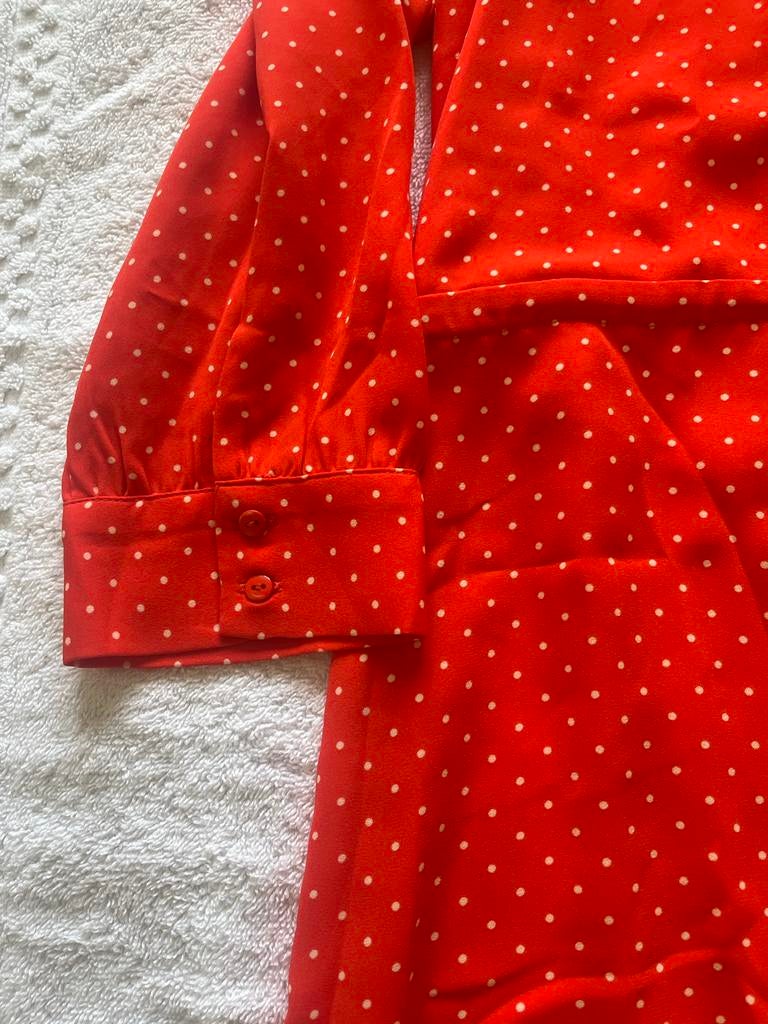 Selected Femme jurk met stippen, Ophalen of Verzenden, Zo goed als nieuw, Knielengte, Maat 36 (S)