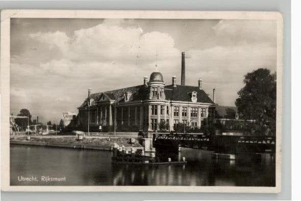 Utrecht Rijksmunt  st 1948 foto G.J. Lauwers zie info, Verzenden, 1940 tot 1960, Gelopen, Utrecht