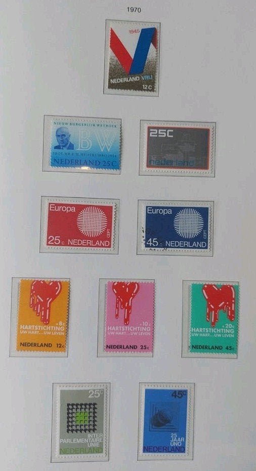 Postzegels Nederland 1970 postfris., Ophalen of Verzenden, Na 1940, Postfris