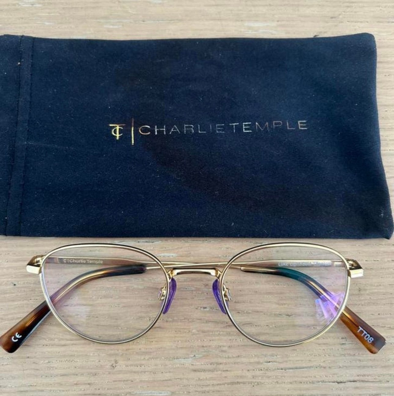 Charlie temple bril met brillen zakje, Overige merken, Overige kleuren, Ophalen of Verzenden, Zo goed als nieuw