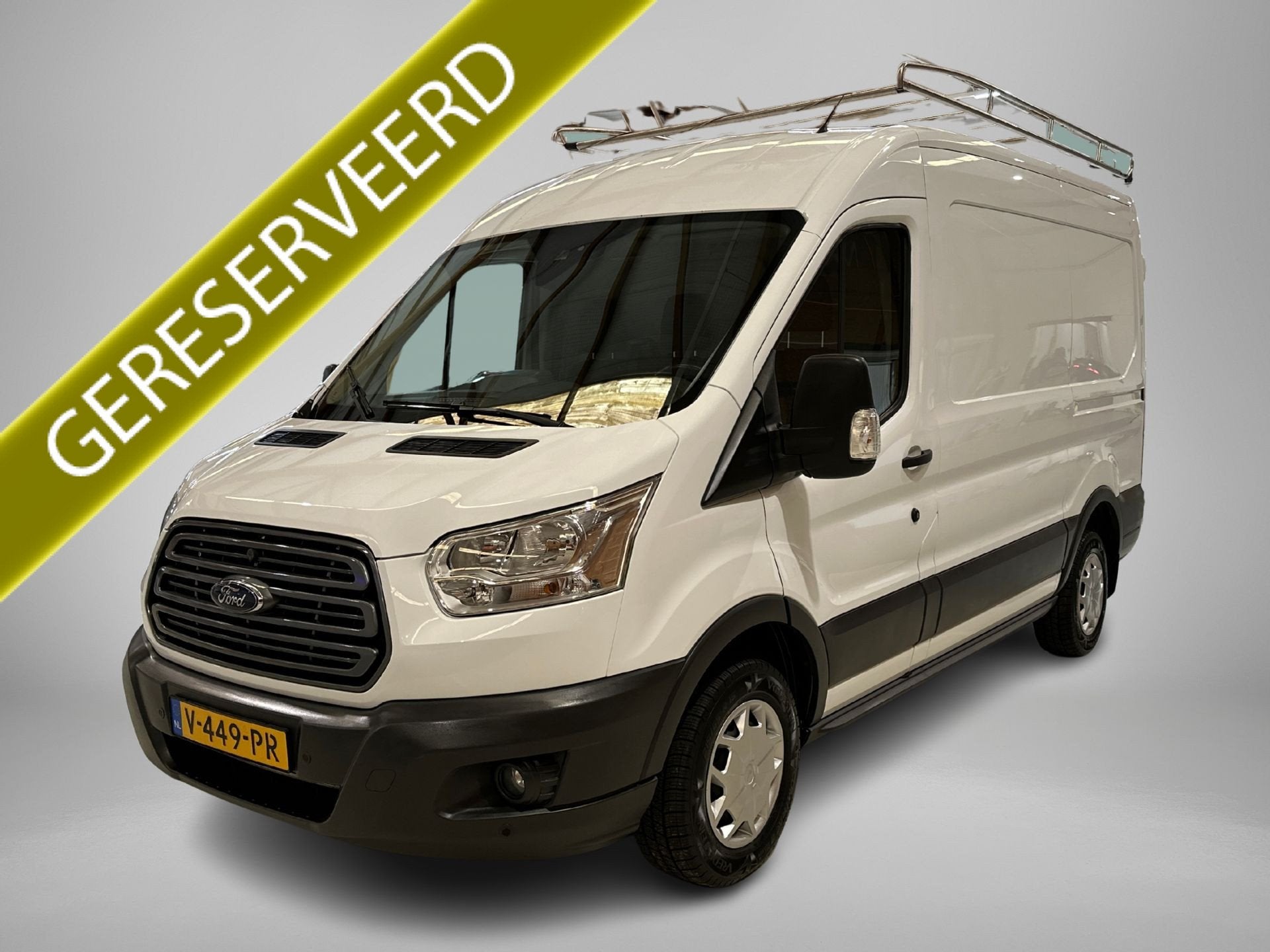 Ford Transit 2.0 TDCI L2H2 3Pers / Pdc.V+A / Airco / Radio m, Dealer onderhouden, 4 cilinders, Wit, Origineel Nederlands