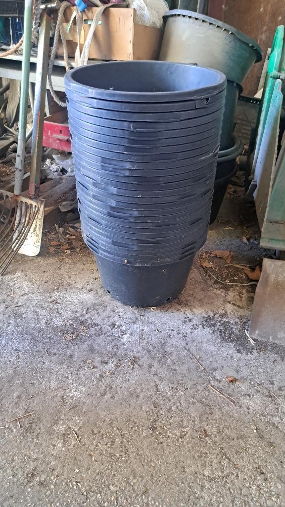 Bloempotten 40L-  50 stuks, Ophalen, Overige materialen, Gebruikt, Rond