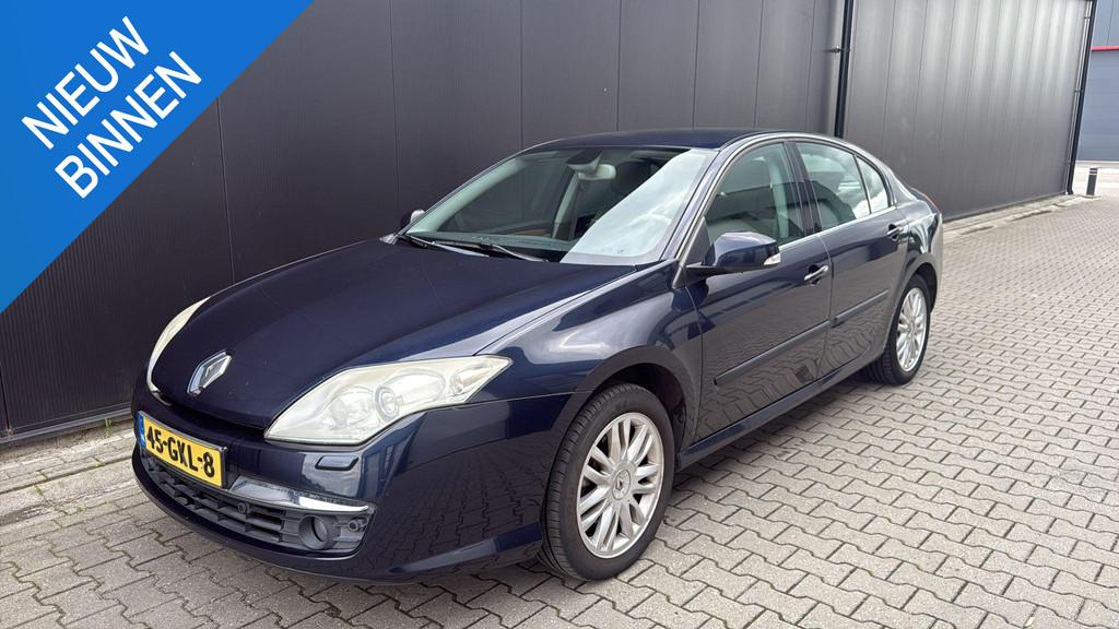Renault Laguna 2.0 16V T 170PK Initiale Aut. Leer stoelverwa, Gebruikt, 4 cilinders, Blauw, Bedrijf