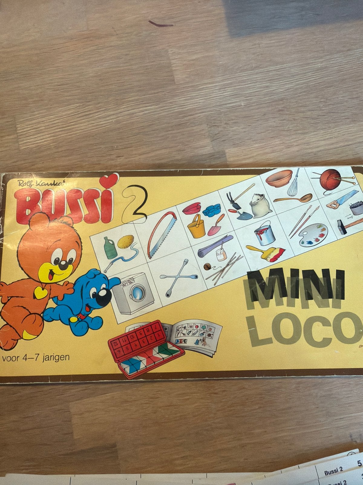 Vintage Mini Loco Bussi 2 - Compleet Leerspel 4-7 jaar, Ophalen of Verzenden, Gebruikt, Puzzelen