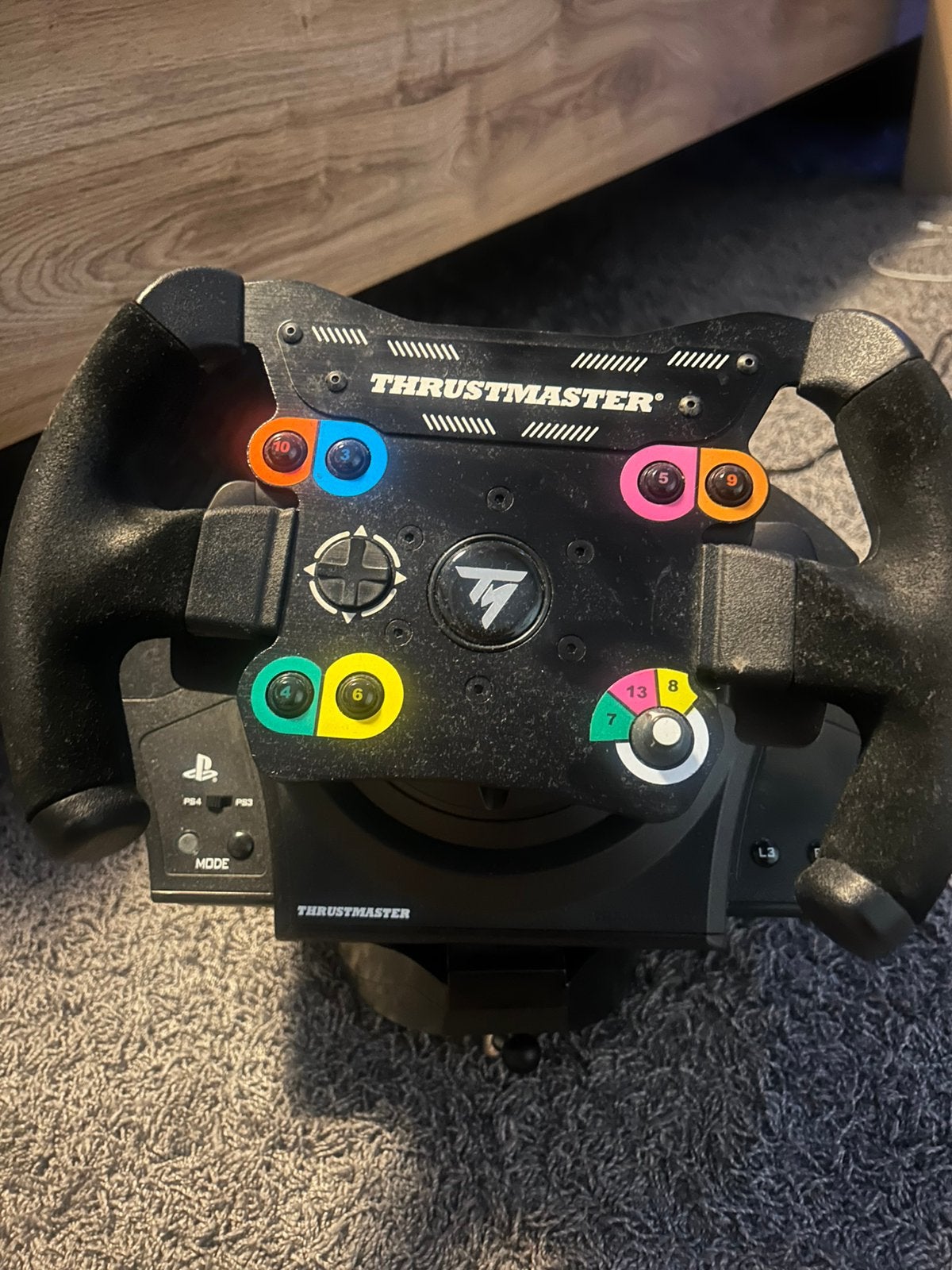 Thrustmaster T300RS base + ferarri wheel + T3PM pendalen!, Ophalen, Zo goed als nieuw