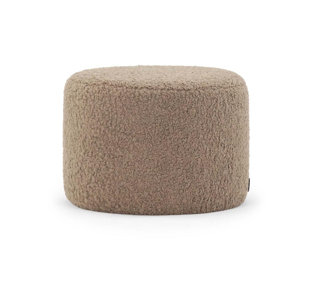 Poef No. 9 Kleur: Glore Mole Sofacompany hocker, Ophalen, Minder dan 50 cm, Rond, Minder dan 50 cm