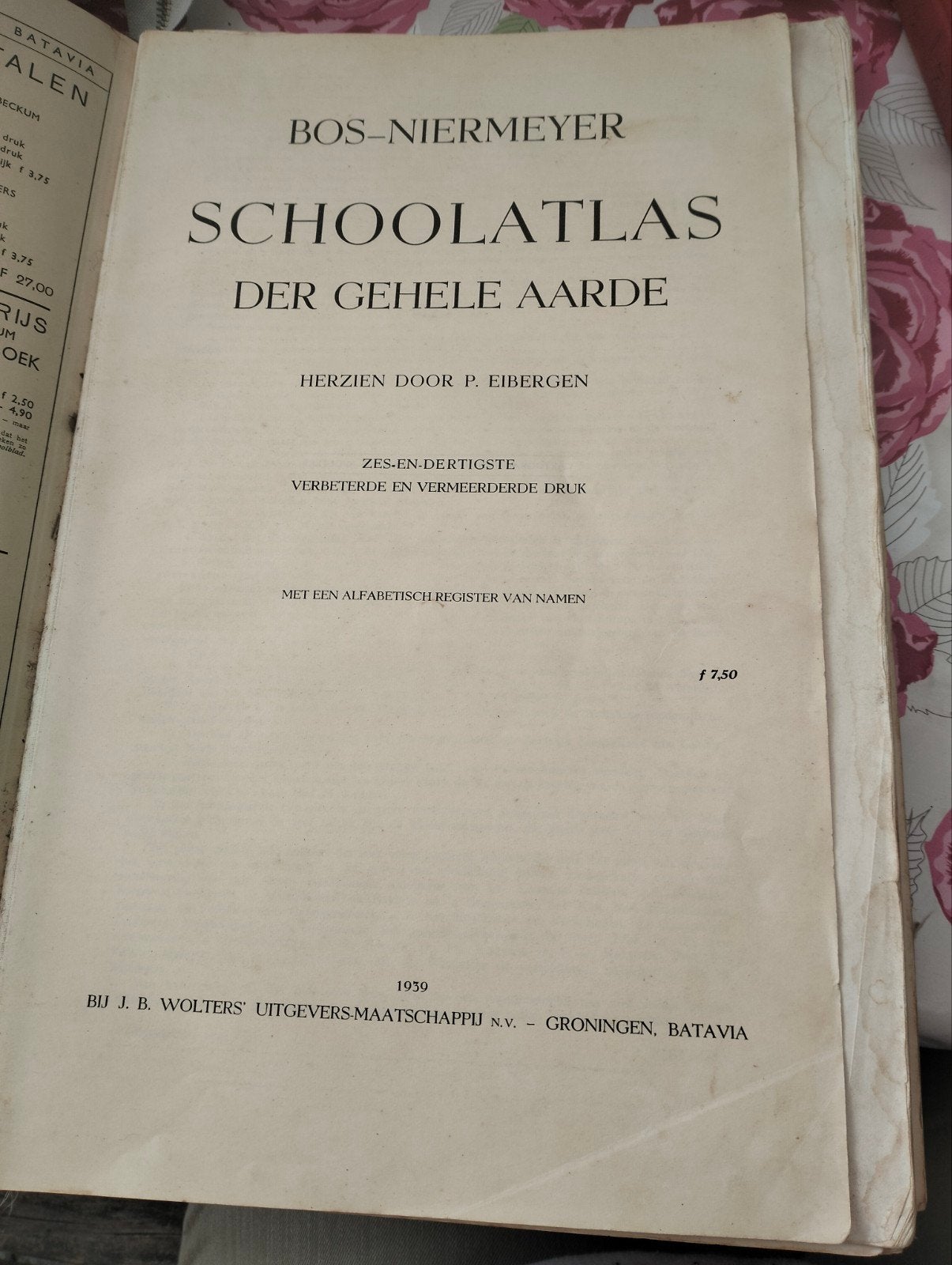 Bos-Niermeyer Schoolatlas der Gehele Aarde 1950, Ophalen of Verzenden