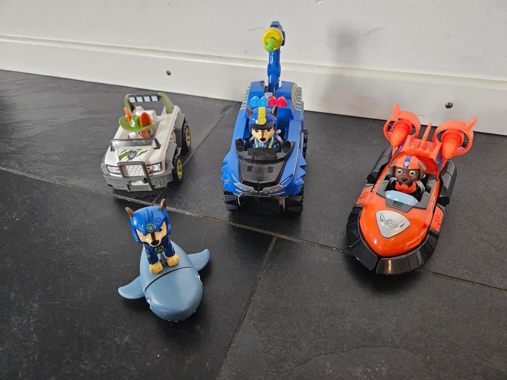 Paw Patrol voertuigen set - nette staat, Ophalen of Verzenden, Gebruikt