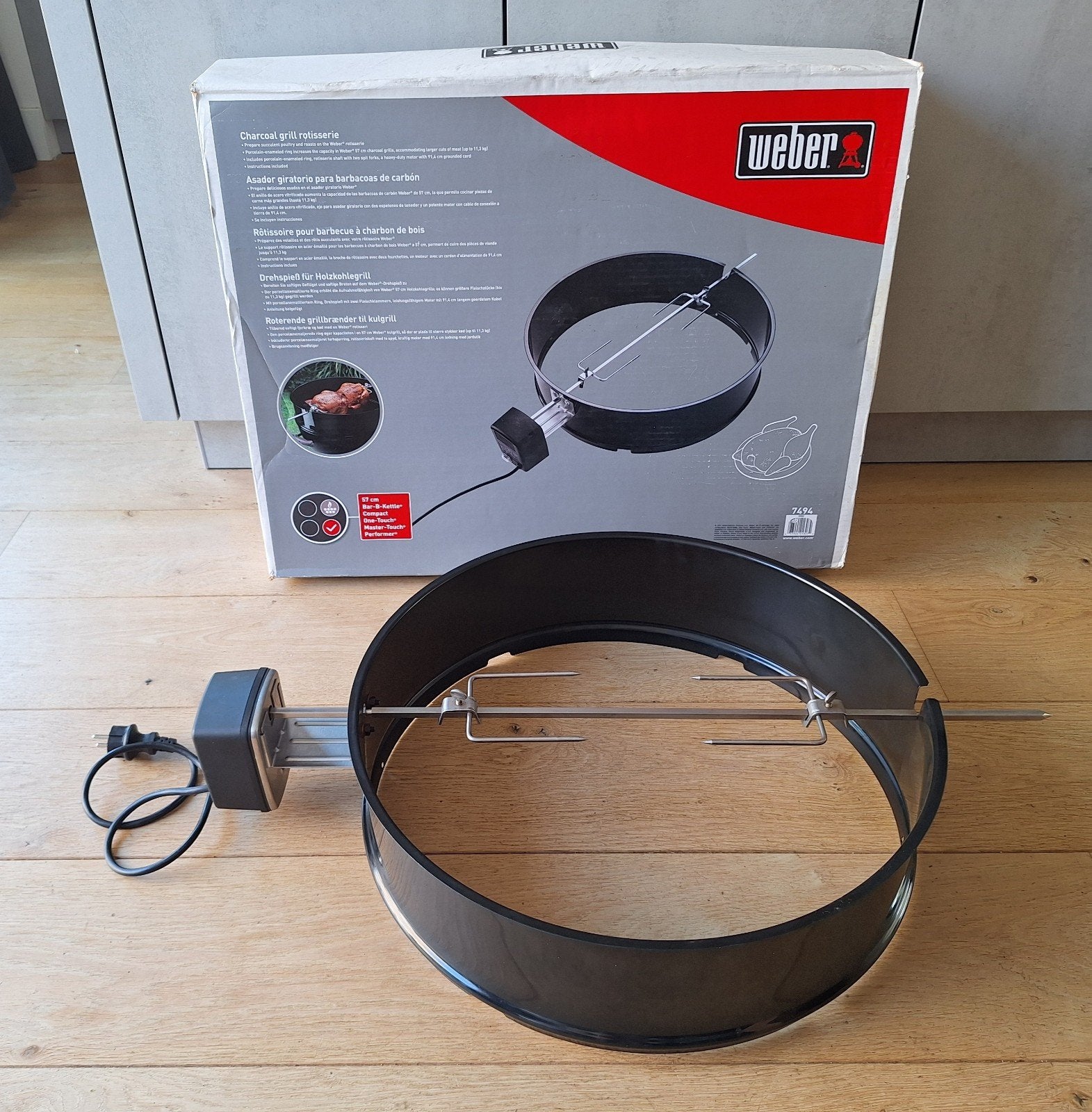 Rotisserie Ring 57 cm voor Weber 7494, Ophalen, Gebruikt, Weber