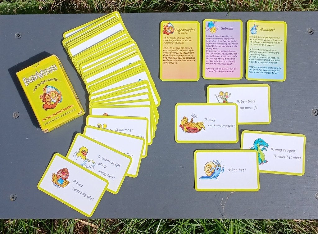 Foto 7 van Grote set kinder(yoga & coaching)-kaarten: 8 complete sets