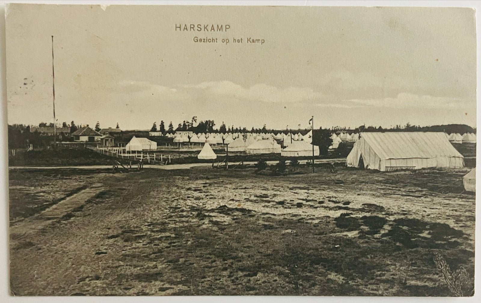 Oude Ansichtkaart Harskamp - Gezicht op het Kamp (1919), Ophalen of Verzenden, Voor 1920, Gelopen, Gelderland
