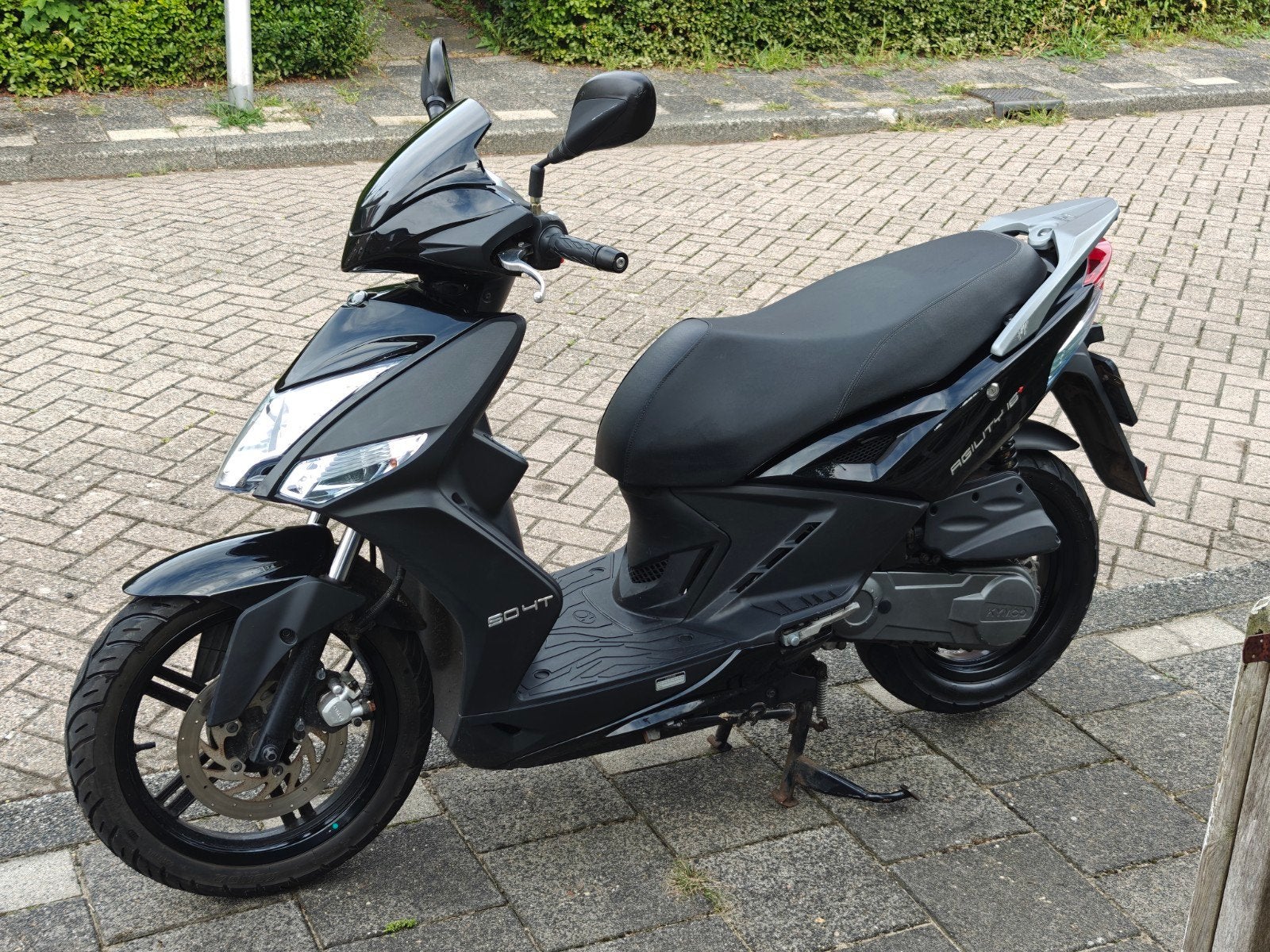 Kymco Agility 16+ 2020 zwart 9600km, Maximaal 45 km/u, Ophalen of Verzenden, Zo goed als nieuw, Agility