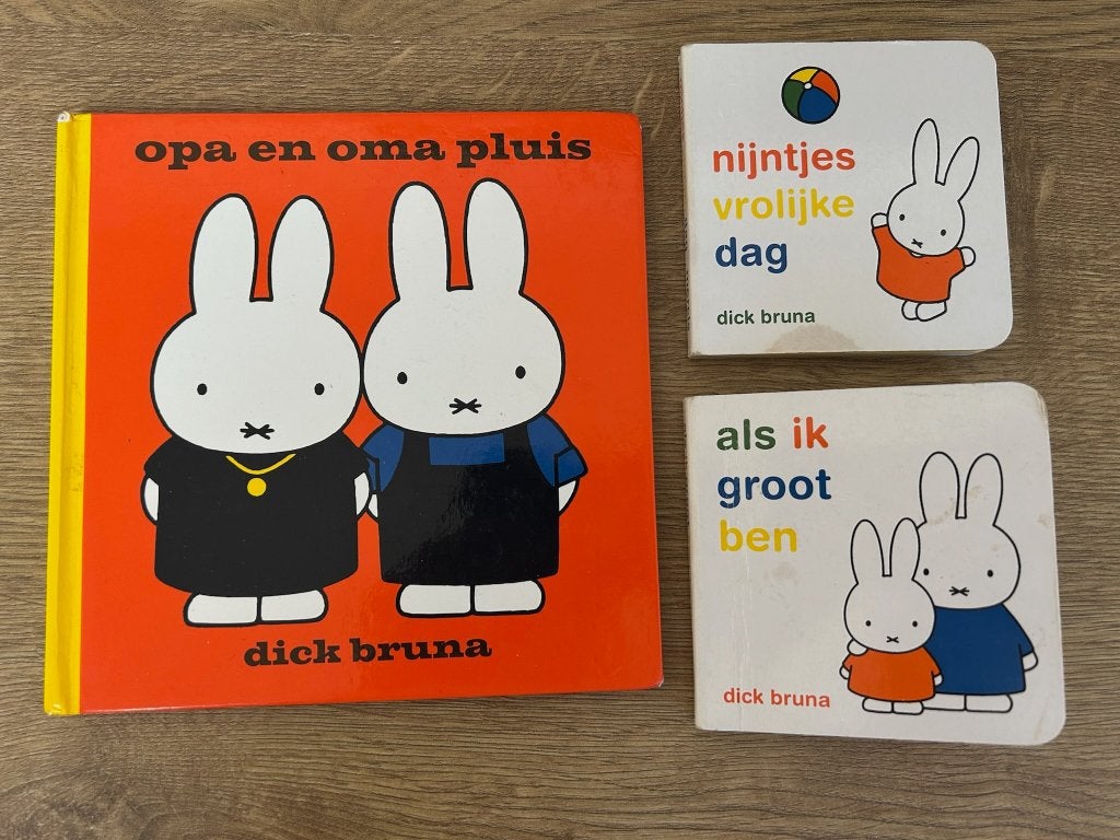 Dick Bruna, 3 Nijntje boekjes, in goede staat!, Ophalen of Verzenden, Gelezen, Dick Bruna, 3 tot 4 jaar