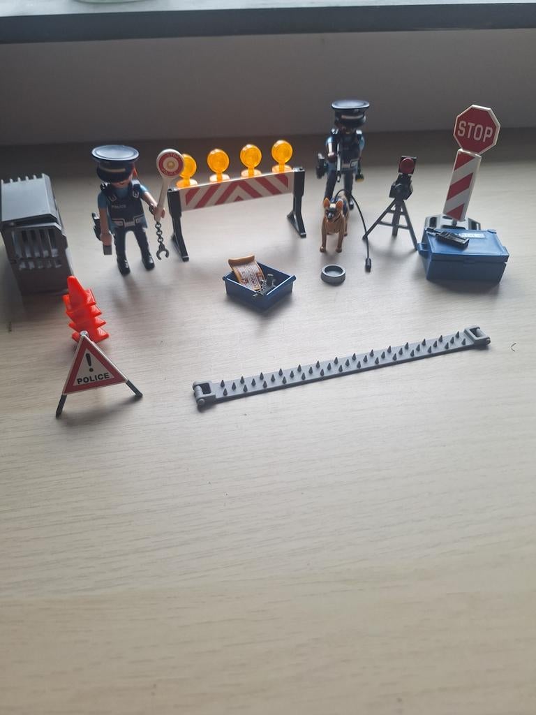 Playmobil 6924 Politie Controlepost met Spijkermat, Ophalen of Verzenden, Zo goed als nieuw