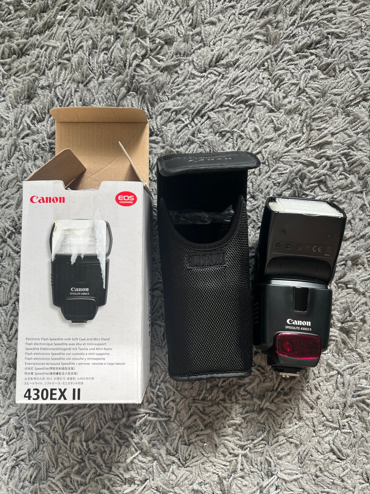Canon Speedlite 430EX II flitser - Zo goed als nieuw, Inclusief tas/hoes, Canon, Externe flitser, Ophalen of Verzenden