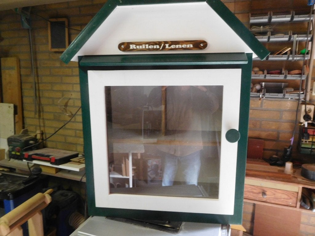 mini bieb  boekenkast, Huis en Inrichting, Ophalen, Minder dan 50 cm, Nieuw, Minder dan 25 cm