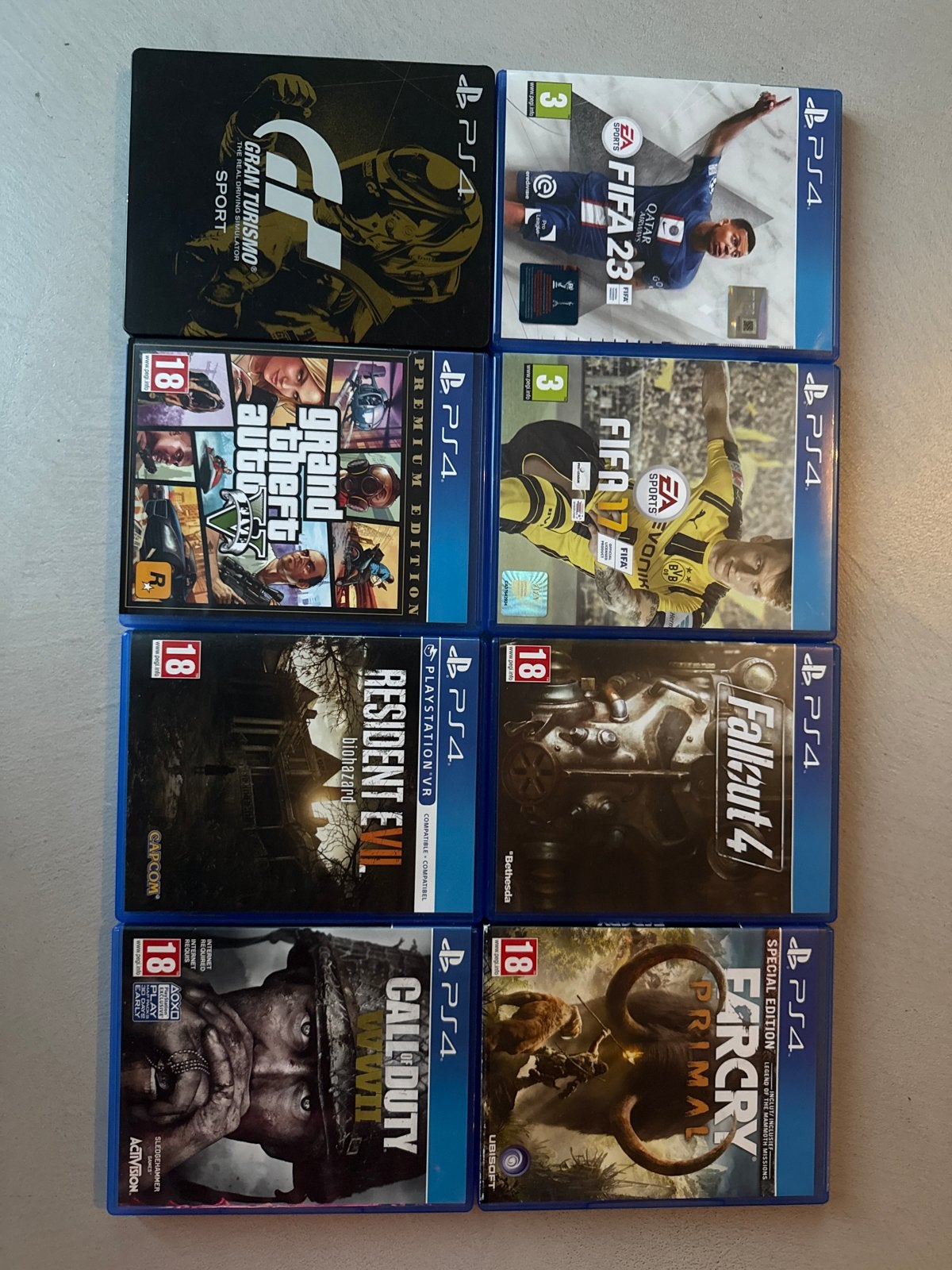 PS4 Games: FIFA, GTA V, Resident Evil, Call of Duty, Far Cry, Ophalen, Online, Gebruikt, Vanaf 18 jaar