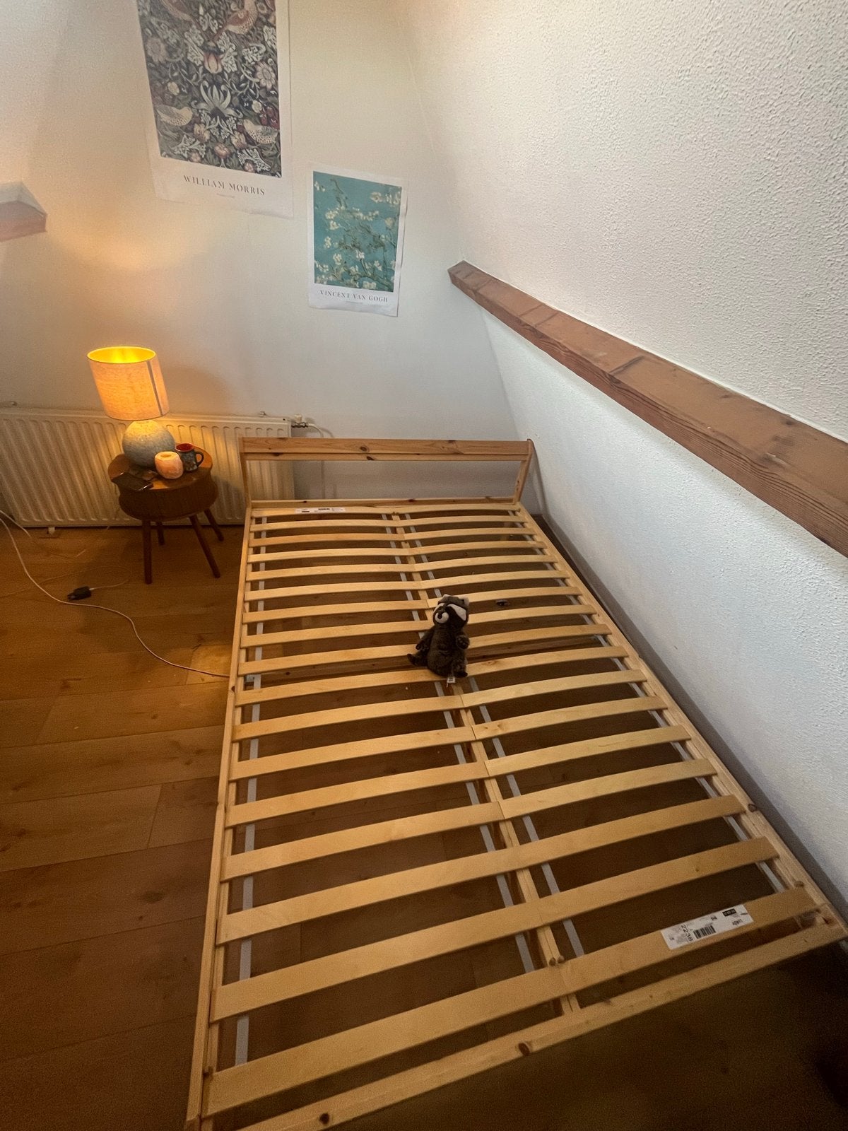 IKEA NEIDEN Bedframe 140x200 cm met lattenbodem, Ophalen, Overige kleuren, Tweepersoons, 140 cm