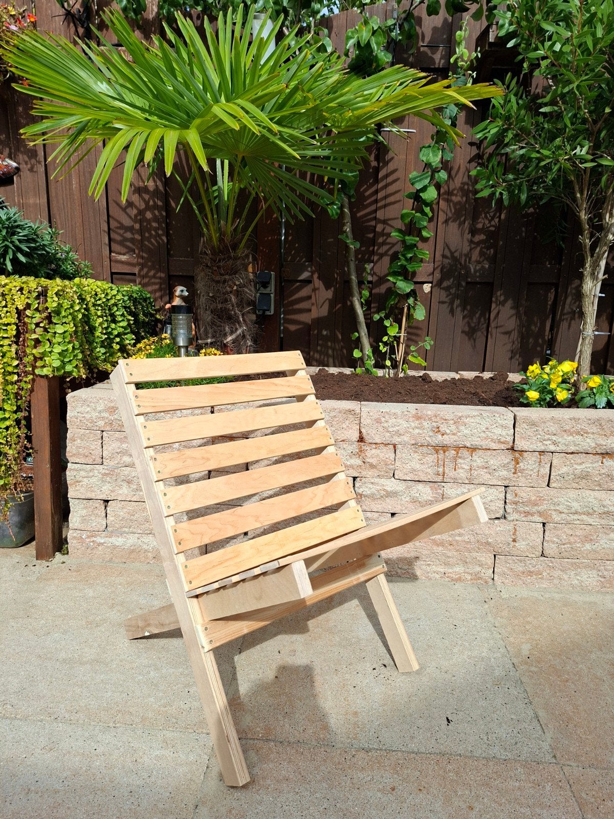 Tuinstoelen hout Intratuin 3 stuks over, Tuin en Terras, Ophalen of Verzenden, Nieuw, Hout