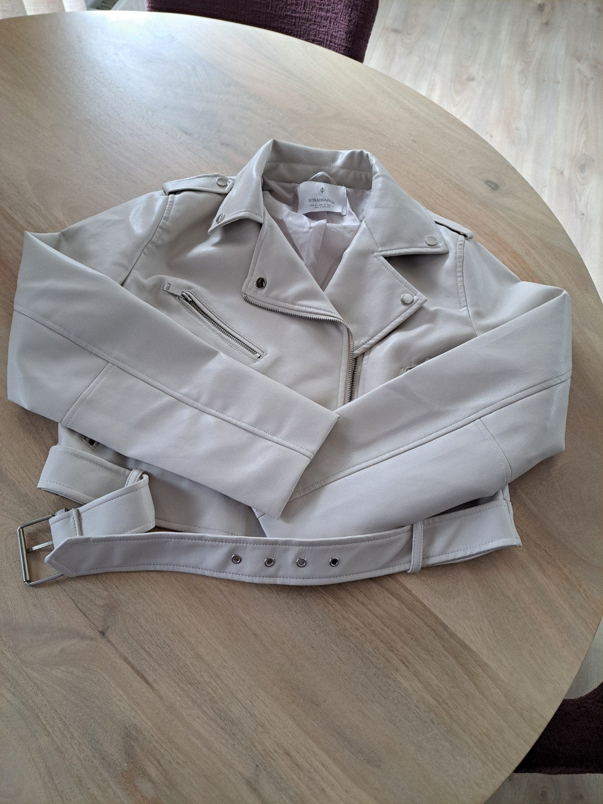 Leren jasje, Ophalen, Nieuw, Maat 46/48 (XL) of groter, Wit
