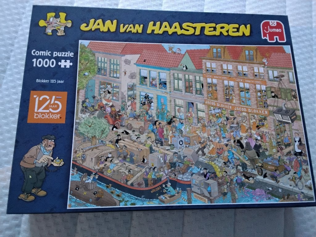 Jan van Haasteren: 125 jaar Blokker, Ophalen, 500 t/m 1500 stukjes, Zo goed als nieuw, Legpuzzel