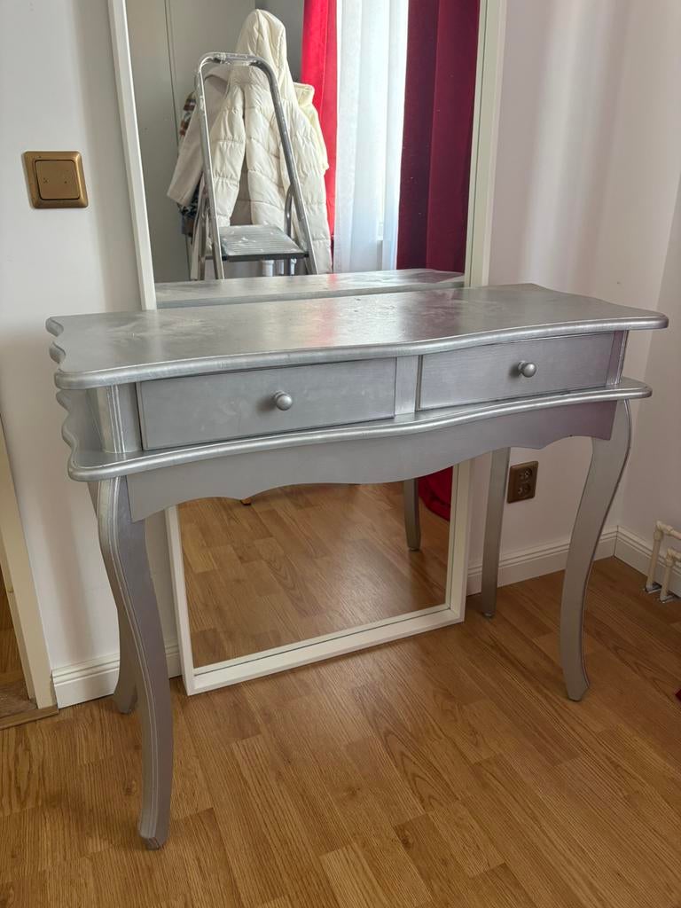 Brocante kaptafel, Huis en Inrichting, Tafels | Kaptafels, Ophalen, Gebruikt, 50 tot 100 cm, Minder dan 100 cm