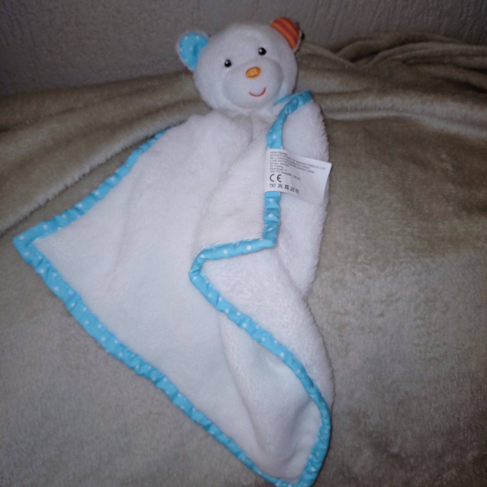 Zd trading, action, knuffeldoek berenkop rammelaar., Kinderen en Baby's, Speelgoed | Knuffels en Pluche, Overige merken, Ophalen of Verzenden