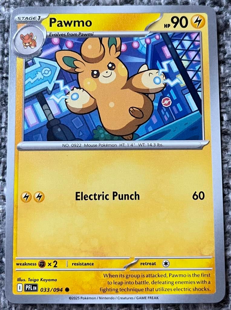 Pokémonkaart van Pawmo (922) • Phantasmal Flames (033/094), Ophalen of Verzenden, Nieuw, Losse kaart