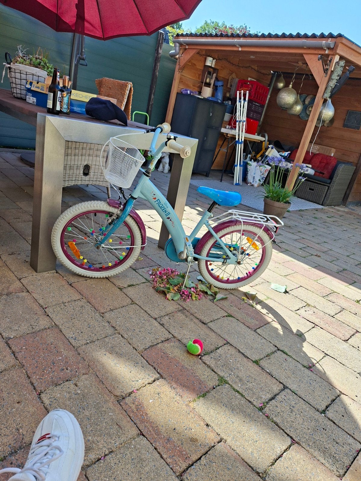 Frozen fiets 18 inch, Ophalen of Verzenden, Zo goed als nieuw, 16 tot 20 inch