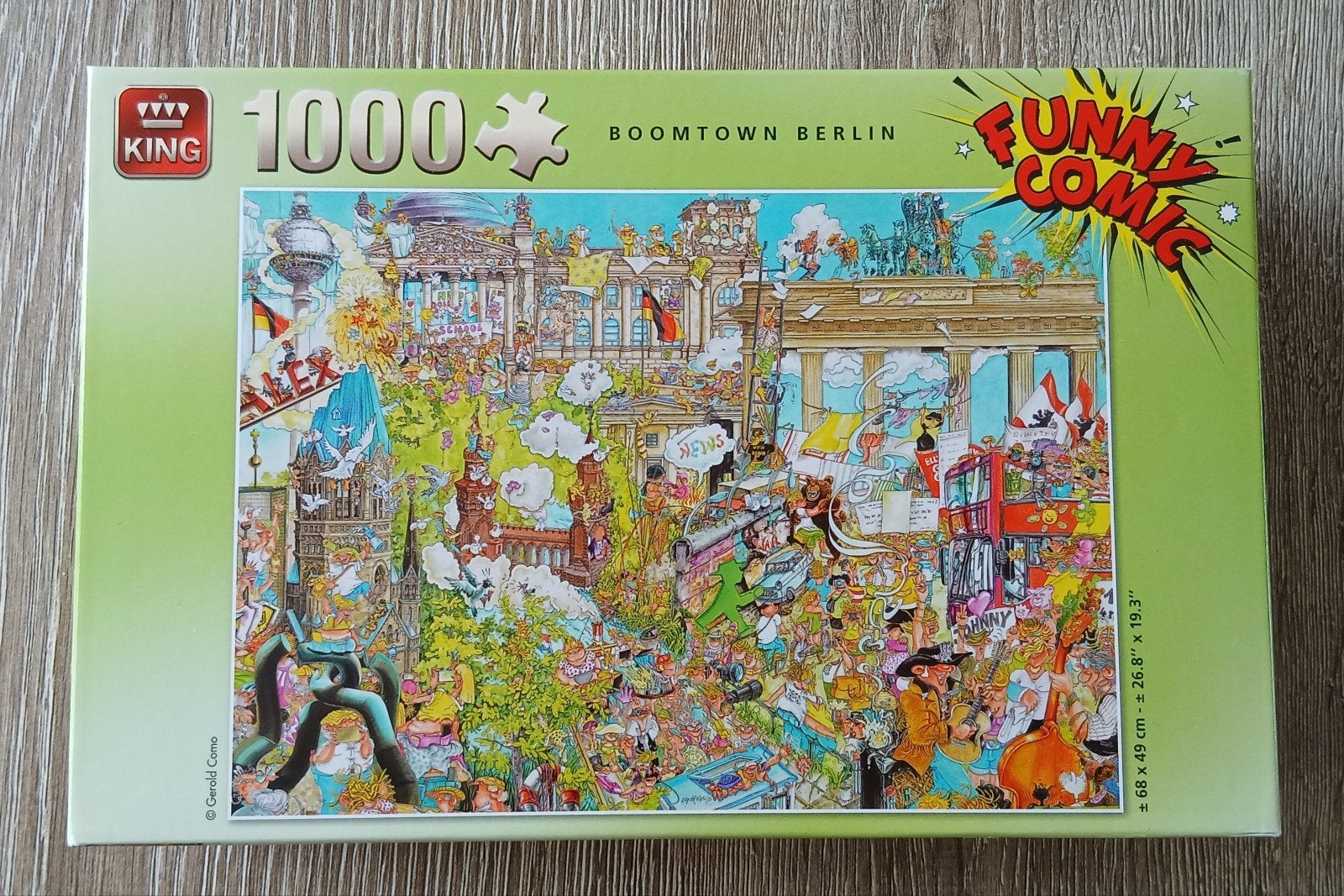 (Compleet) King Puzzel 100 stukjes - Boomtown Berlijn, Ophalen of Verzenden, 500 t/m 1500 stukjes, Gebruikt, Legpuzzel