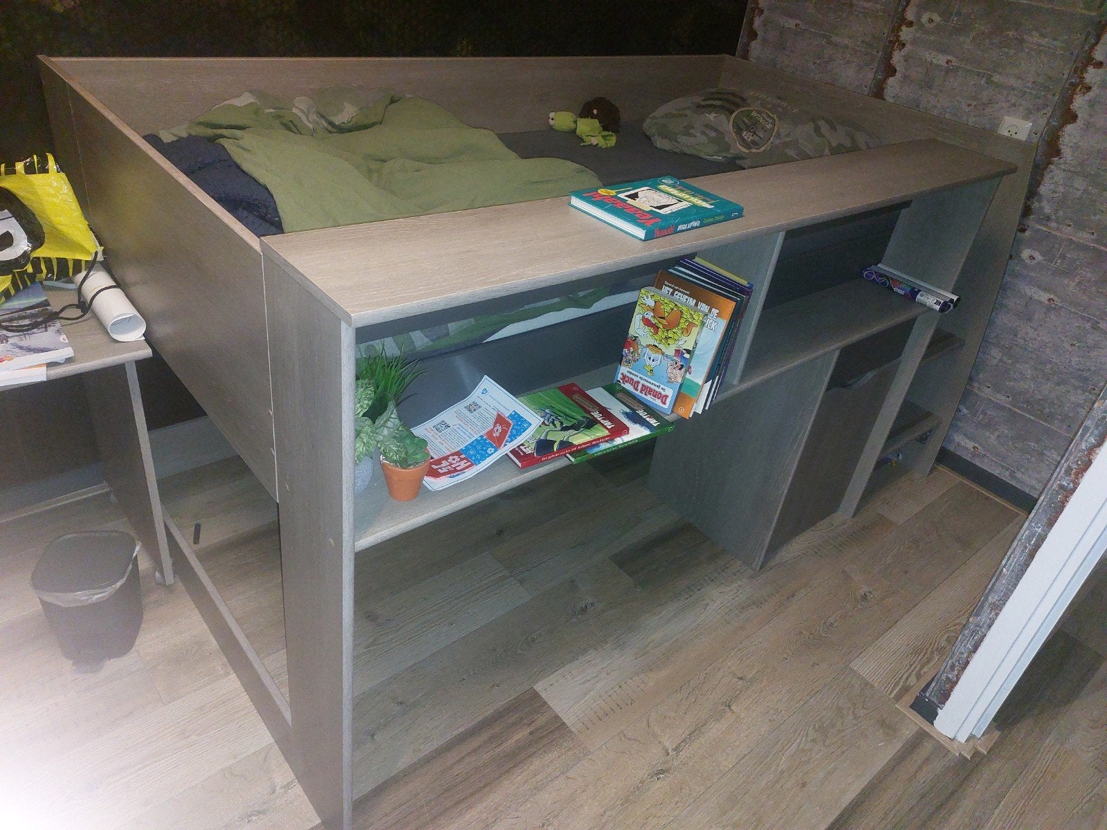 Hoogslaper met bureau en opbergruimte, Ophalen, Gebruikt, Hoogslaper