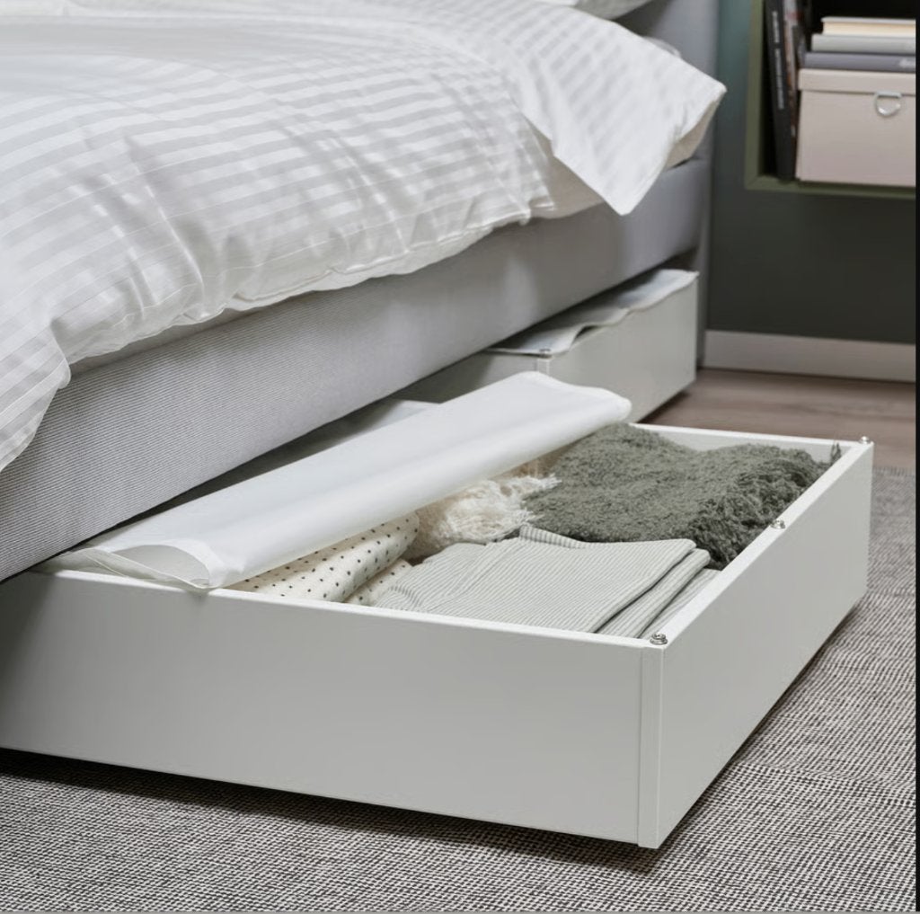 Bedlade IKEA Vardö 4 stuks, Ophalen, Wit, 190 cm of minder, Zo goed als nieuw