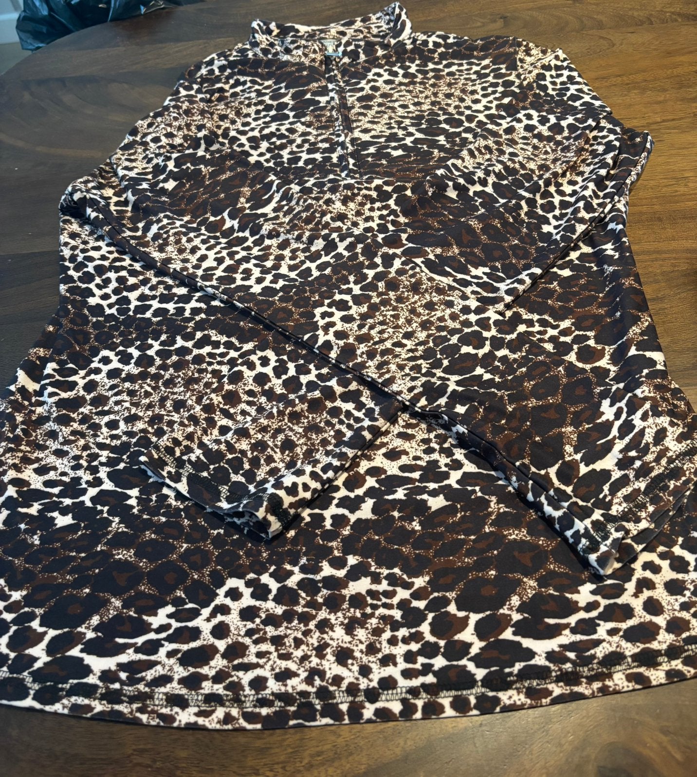 Panterprint shirt, Verzenden, Zo goed als nieuw, L, Bovenkleding