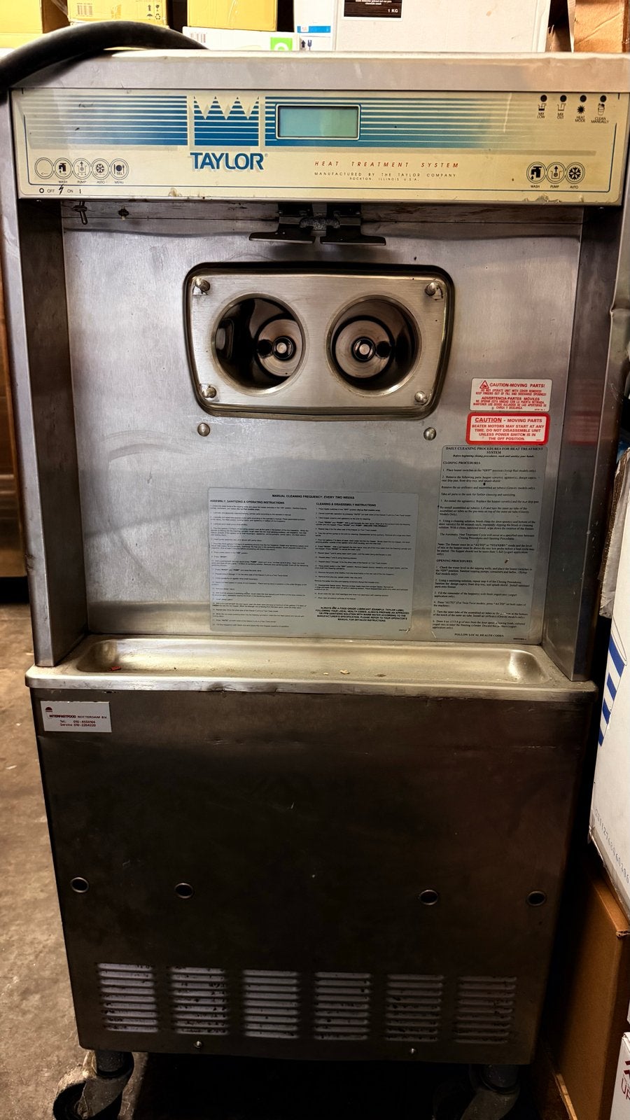 Taylor Heat Treatment System Soft IJsmachine 3 taps, Ophalen, Gebruikt, Overige typen