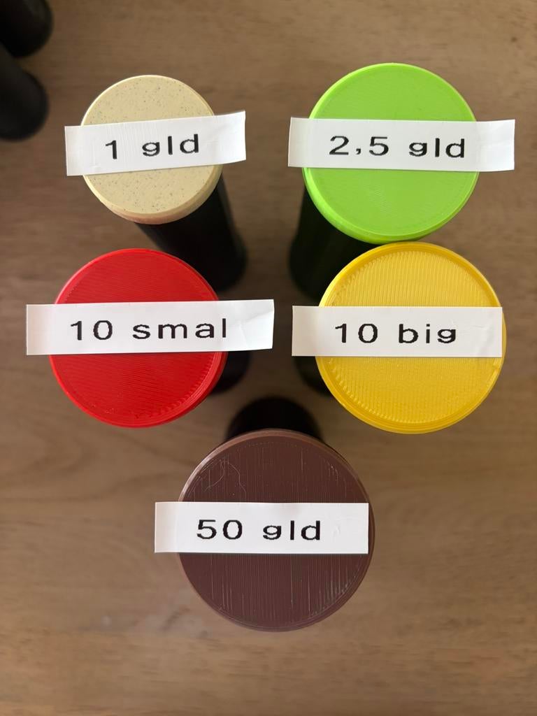 Zilveren munten tube  opberg, Koningin Juliana, Setje, Zilver, Ophalen of Verzenden